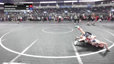 80 lbs Consi Of 4 - Brigham Miller, Rams Wrestling vs Kayden Sicka, Southern Illinois Bulldogs