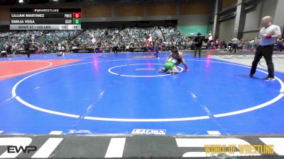 135 lbs Quarterfinal - Lillian Martinez, Pomona Elite vs Emilia Vega, Scotsmen Wrestling Club