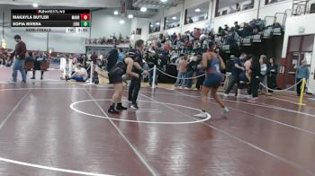 185 lbs Semifinal - Makayla Butler, Mahar vs Sofia Rivera, Duggan