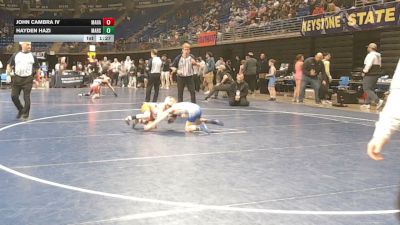 75 lbs Final - John Cambra IV, Mahanoy Area vs Hayden Hazi, Mars