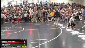 52 lbs Quarterfinal - Zainen Hite, Teays Valley vs Gabriel Gutierrez, Springfield