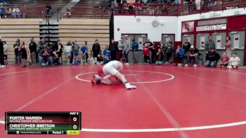 74-81 lbs Quarterfinal - Porter Warren, Bulldog Premier Wrestling Club vs Christopher Ibbetson, Contenders Wrestling Acadamy