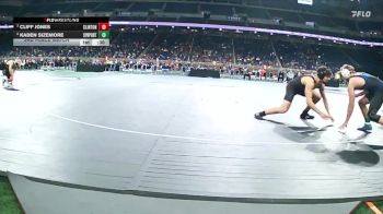 D4-165 lbs 3rd Place Match - Kaden Sizemore, Springport vs Cliff Jones, Clinton