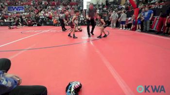 52 lbs Consi Of 8 #2 - Ky Kemble, Ponca City Wildcat Wrestling vs Maddox Thompson, Wolfpak Wrestling