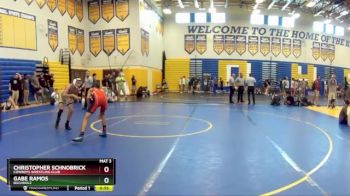 106 lbs Cons. Round 2 - Gabe Ramos, Buchholz vs Christopher Schnobrick, Cowboys Wrestling Club