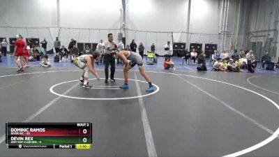 140 lbs Round 1 (6 Team) - Dominic Ramos, River WC vs Devin Rex, Grit Mat Club Red