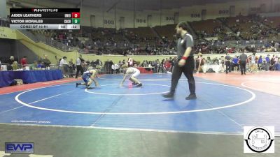 113 lbs Consi Of 16 #1 - Aiden Leathers, Union JH vs Victor Morales, Cache