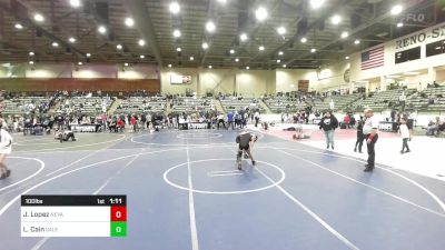 100 lbs Quarterfinal - Julius Lopez, Nevada Elite vs Lincoln Cain, Salem Elite MC
