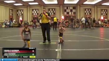 41 lbs Round 3 (6 Team) - Angelo Barbieri, Steel Valley Renegades vs Levi Mathew, Florida Scorpions WC