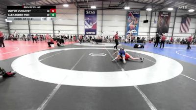 95 lbs Consi Of 32 #1 - Oliver Dunlavey, AK vs Alexander Poh, NY