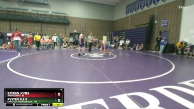 200 lbs Finals (2 Team) - Zayden Jones, Wright/HEM vs Pysten Ellis, Saratoga Middle School