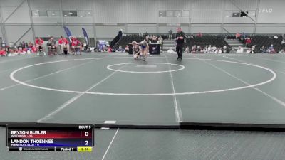 100 lbs Round 2 (8 Team) - Bryson Busler, Wisconsin vs Landon Thoennes, Minnesota Blue