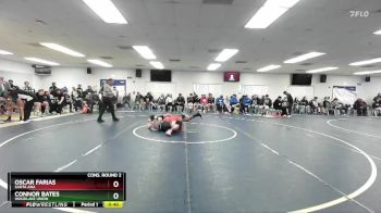 157 lbs Cons. Round 2 - Oscar Farias, Santa Ana vs Connor Bates, Woodlake Union