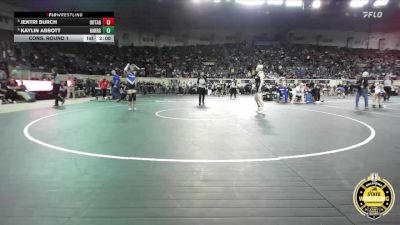 G5A-145 lbs Cons. Round 1 - Jentri Burch, Oologah-Talala-Girls vs Kaylin Abbott, Harrah-Girls