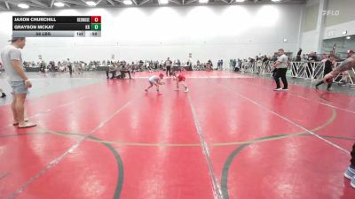 56 lbs Rr Rnd 2 - Jaxon Churchill, RedNose Wrestling School - EL vs Grayson McKay, Kraken - EL