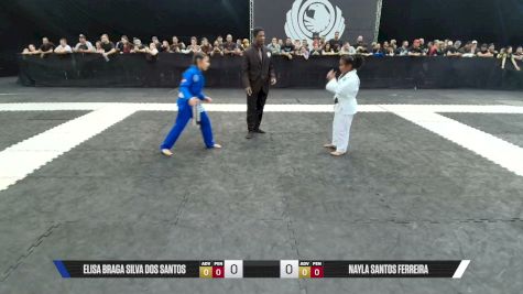 NAYLA SANTOS FERREIRA vs ELISA BRAGA SILVA DOS SANTOS 2026 CBJJE Brazilian Jiu-Jitsu Championship