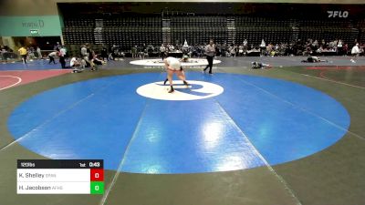 120 lbs Consi Of 16 #2 - Karson Shelley, Spanish Fork vs Hanks Jacobson, American Fork