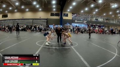 84 lbs Round 2 (4 Team) - Colin Artman, Warhawks Wrestling vs Dane Malone, Junior Terps Xtreme