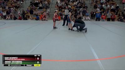 70 lbs Quarterfinal - Sam Schmitz, Wabasha-Kellogg-Alma-Pepin vs Derek Granberg, Wayzata Youth Wrestling