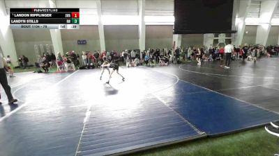 79 lbs Champ. Round 2 - Landon Ripplinger, Sanderson Wrestling Academy vs Landyn Stills, Relentless Wrestling