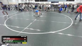 132 lbs Cons. Round 6 - John King, Sebolt Wrestling Academy vs Hunter Heflin, Wave Wrestling Club