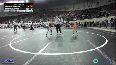 58 lbs Round Of 16 - Dakota Fourkiller, Tahlequah Wrestling Club vs Emmett Alvarado, Comanche Takedown Club