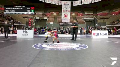 Bantam - 53 lbs 3rd Place Match - Zev Parra, TUF California Wrestling Academy vs Cameron Meredith, Red Star Wrestling Academy