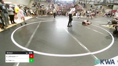 76 lbs Rr Rnd 1 - Drey Johnson, Pin-King All Stars vs Alexander Fee, Perry Wrestling Academy