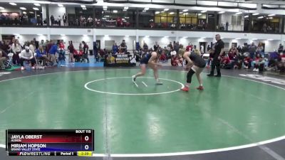 124 lbs Cons. Semi - Jayla Oberst, Albion vs Miriam Hopson, Grand Valley State
