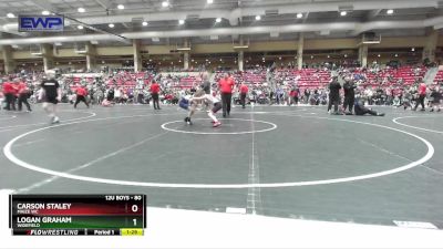 80 lbs Cons. Round 2 - Logan Graham, Widefield vs Carson Staley, Maize WC