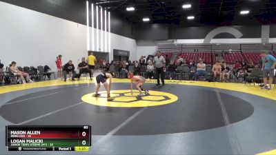 60 lbs Round 3 (8 Team) - Mason Allen, Rebellion vs Logan Malicki, Junior Terps Xtreme (MY)