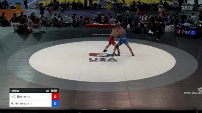 165 lbs Rnd Of 64 - Dustin Baxter, WA vs Richard Halvorson, CA