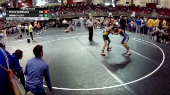 95 lbs Champ. Round 2 - Emmett Clay, Little Hammers Wrestling Club vs Ethan Kaimikaua, Junior Titans Wrestling Club