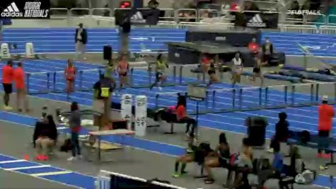 High School Girls' 60m Hurdles Championship, Round 2 Heat 2