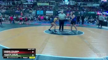 G - 185 lbs Champ. Round 2 - Mariah Colunga, Billings Skyview (Girls) vs Madilyn Juelke, Custer Co. (Miles City) (Girls)