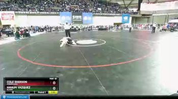 1 lbs Quarterfinal - Cole Ekerson, Montesano vs Nahum Vazquez, Blaine