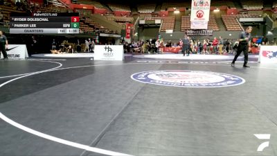 Cadet Boys Lower - 113 lbs Quarters - Parker Lee, Ramona Dawg Pound Wrestling Club vs Ryder Doleschal