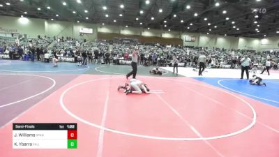 113 lbs Semifinal - Jayce Williams, Spanish Springs WC vs Kaidan Ybarra, Fallon Outlaws WC