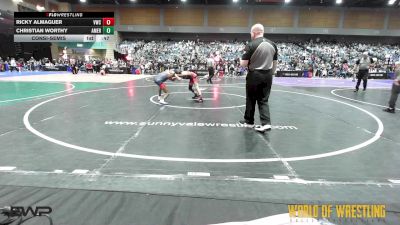85 lbs Consolation - Ricky Almaguer, Victory vs Christian Worthy, American Dream