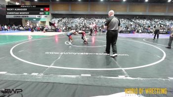 85 lbs Consolation - Ricky Almaguer, Victory vs Christian Worthy, American Dream