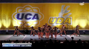 Bremen Steel Sports - Lady Lithium [2025 L4 Senior - D2 Day 1] 2025 UCA Sevierville Showdown