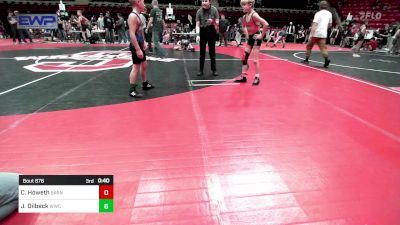 80 lbs Consolation - Reid Claggett, Bristow Wrestling vs JP Cooper, Bristow Wrestling