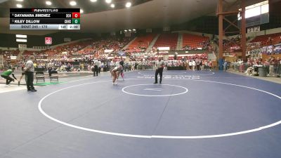 170 lbs Semifinal - Kiley Dillow, Chanute HS vs Dayanara Jimenez, Scott Community HS