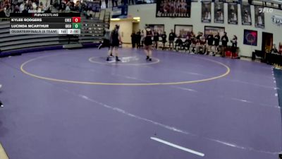 155 lbs Quarterfinals (8 Team) - Kylee Rodgers, Chestatee vs Lucinda McArthur, Gilmer County