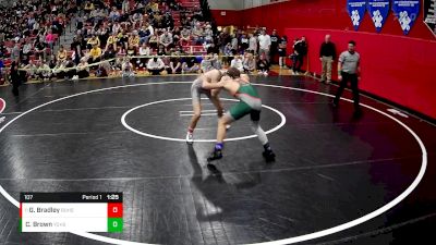 107 lbs Champ. Round 2 - Gage Bradley, Burgettstown Hs vs Chad Brown, Yough Hs