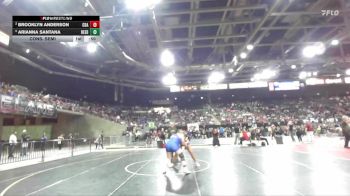 190 lbs Cons. Semi - Arianna Santana, Reed vs Brooklyn Anderson, Coeur D Alene