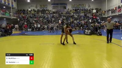 127 lbs R-32 - Darius McMillon, Peters Township vs Manuel Saldate, Slam Academy-NV