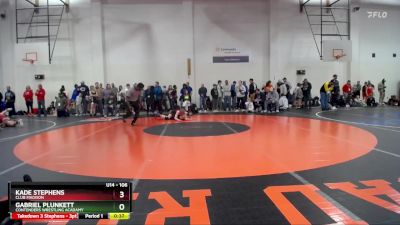 106 lbs Quarterfinal - Kade Stephens, Club Madison vs Gabriel Plunkett, Contenders Wrestling Acadamy