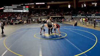 D 1 113 lbs Champ. Round 1 - Aden Bourgeois, Central - B.R. vs Luke Jones, St. Paul`s