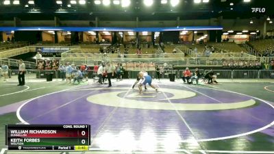 1A 285 lbs Cons. Round 1 - Keith Forbes, Wolfson vs William Richardson, Dunnellon